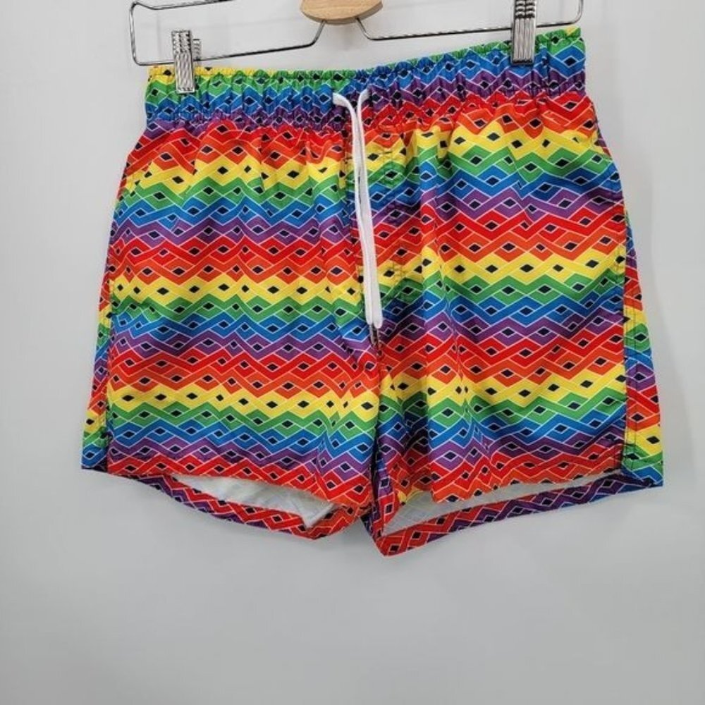Evolve Swim Trunks Rainbow Large